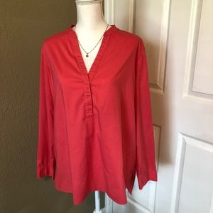 J Jill Long Sleeve Blouse Size L
